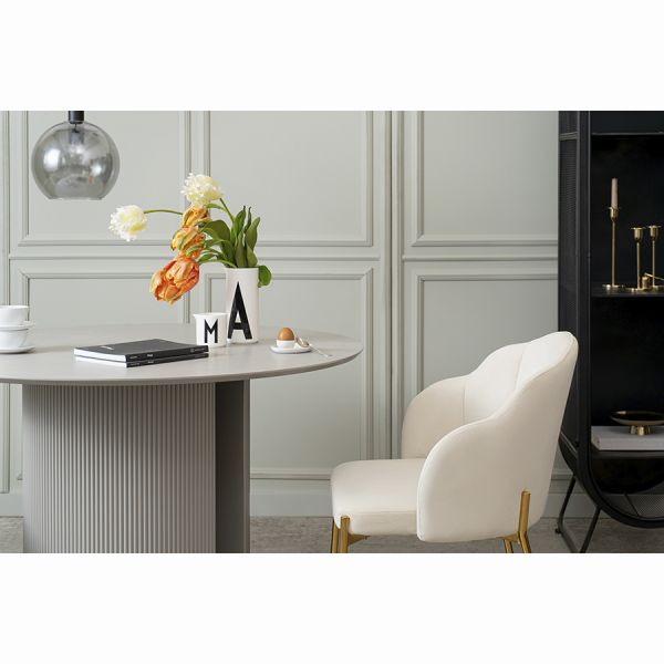 Стул shelly, велюр, молочный Bergenson Bjorn