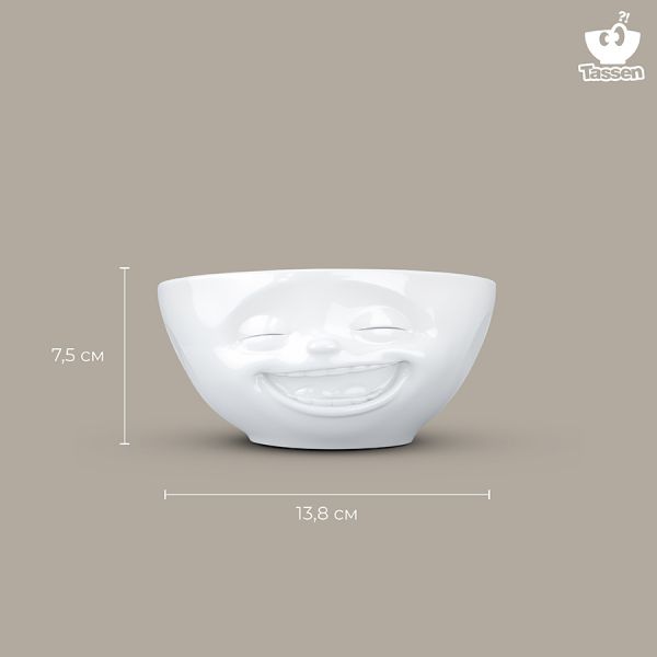 Чаша tassen laughing 350 мл белая