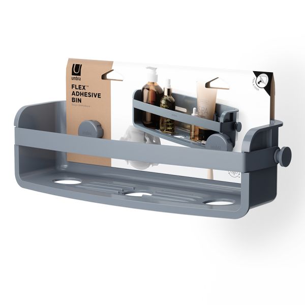 Органайзер для душа flex adhesive, голубой Umbra