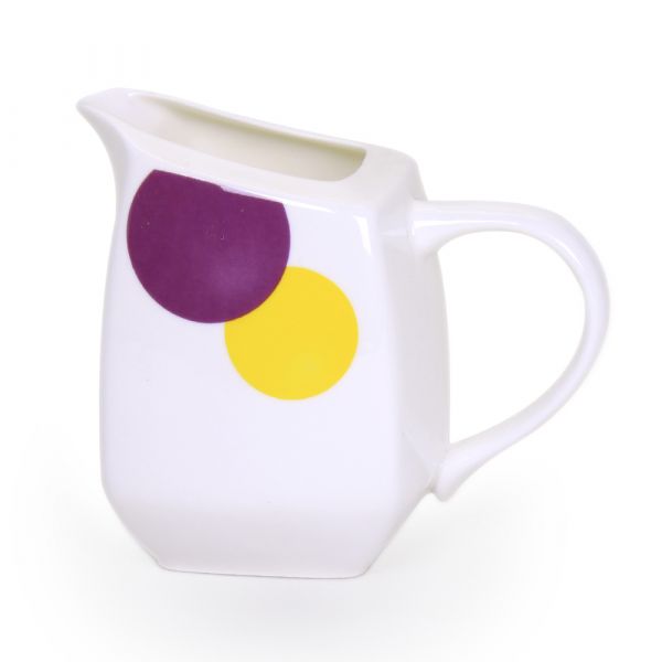 Чайный сервиз АККУ Круги из костяного фарфора на 6 персон 15 предметов