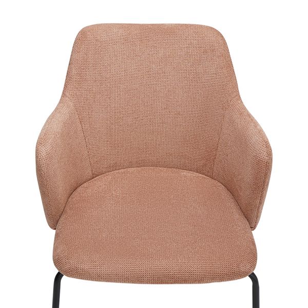 Стул dwight, фактурный шенилл, розовый Bergenson Bjorn