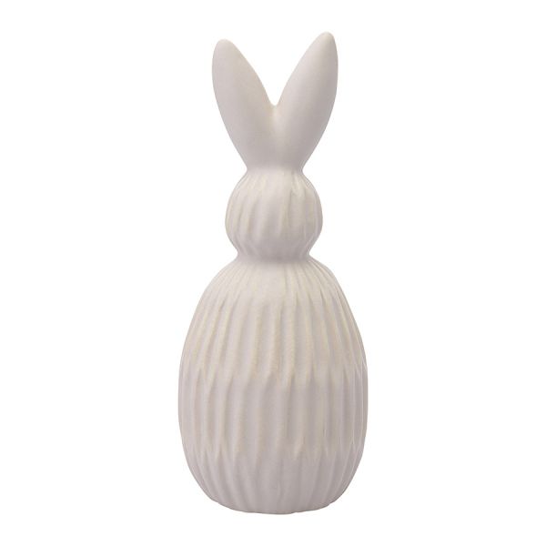 Декор из фарфора бежевого цвета trendy bunny из коллекции essential, 9,2х9,2x22,6 см Tkano