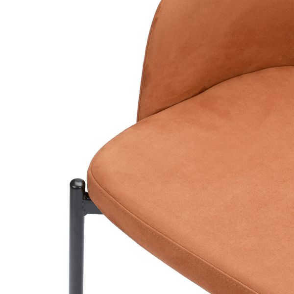 Кресло earl экозамша коричневое Berg