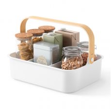 Органайзер bellwood, 35х13 см, белый/натуральное дерево Umbra
