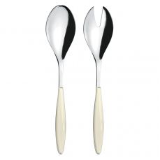 Набор столовых приборов для салата feeling, кремовый Guzzini