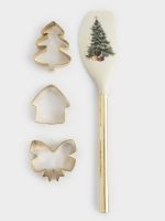 Набор для выпечки, 4 предмета, лопатка/формы, силикон/сталь, молочно-золотистый, Townlet Anna Lafarg