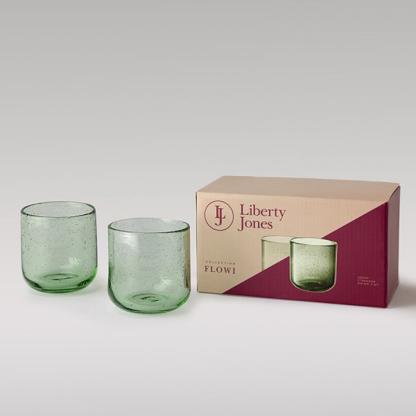 Набор стаканов flowi, 310 мл, зеленые, 2 шт Liberty Jones