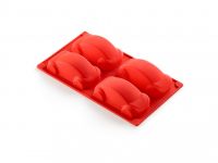 Форма для кекса силиконовая 24 см Lekue красная 