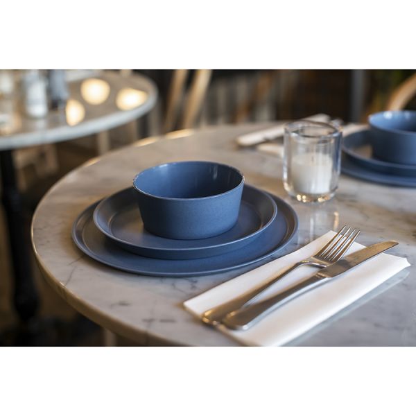 Тарелка connect organic 25,5 см синяя