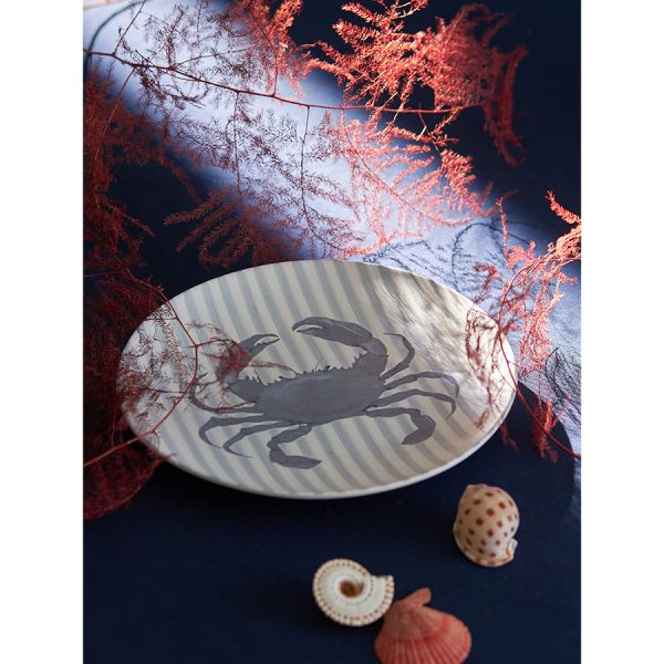 Набор из четырех тарелок aquarium из коллекции sea treasures 21.5 см Tkano