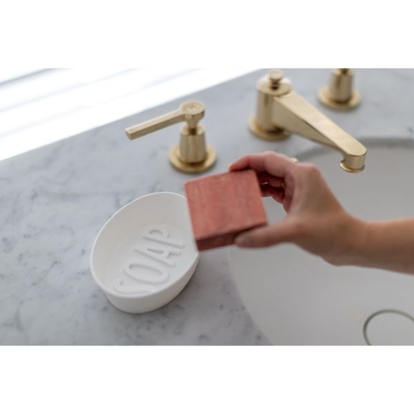 Мыльница soap organic молочная