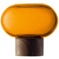 Ваза oblate, 13,5 см, янтарь/орех LSA International