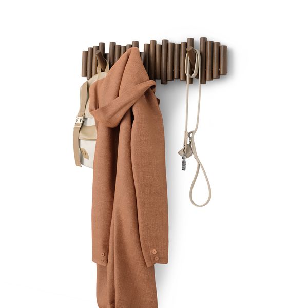 Вешалка настенная picket, 8 крючков, состаренный грецкий орех Umbra