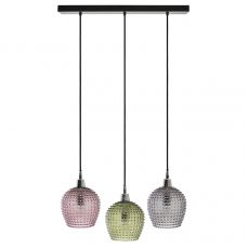 Светильник подвесной каскадный aurora, 65х18 см, сливовый/зеленый/серый Bergenson Bjorn