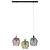 Светильник подвесной каскадный aurora, 65х18 см, сливовый/зеленый/серый Bergenson Bjorn
