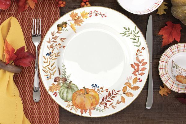 Тарелка обеденная Тыква, 26,5 см Easy Life