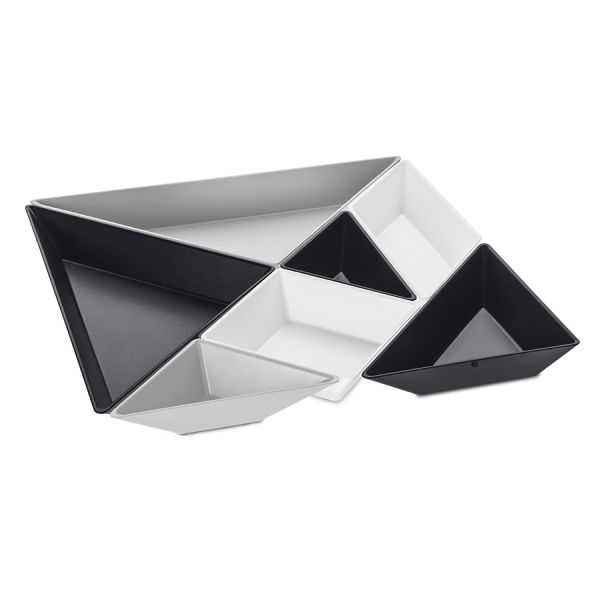 Менажница tangram ready черная-белая-серая 3480334