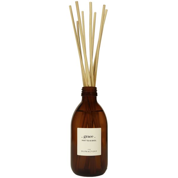 Наполнитель-диффузор с бамбуковыми палочками the olphactory, grace, mint tea & basil, 250 мл Ambientair