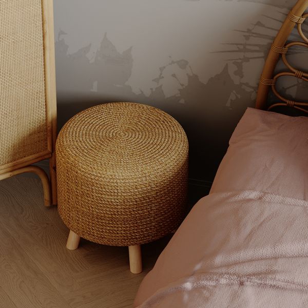 Пуф sonja, D40х40 см, светло-бежевый