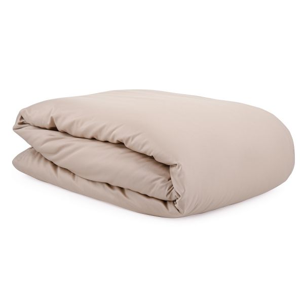 Комплект постельного белья из сатина бежевого цвета из коллекции essential