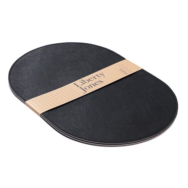 Набор из 4-х двухсторонних сервировочных салфеток pool, 30х45 см, черный/светло-серый Liberty Jones