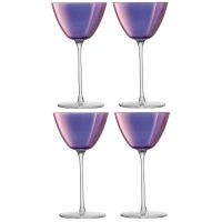 Набор бокалов для мартини Aurora 195 мл фиолетовый 4 шт.