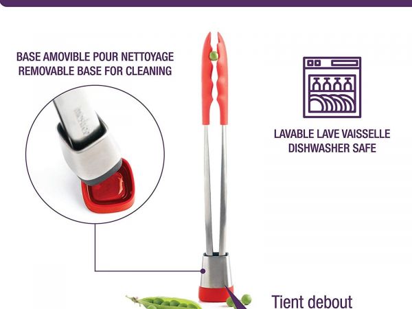 Щипцы кухонные MASTRAD 28 см цвет красный 