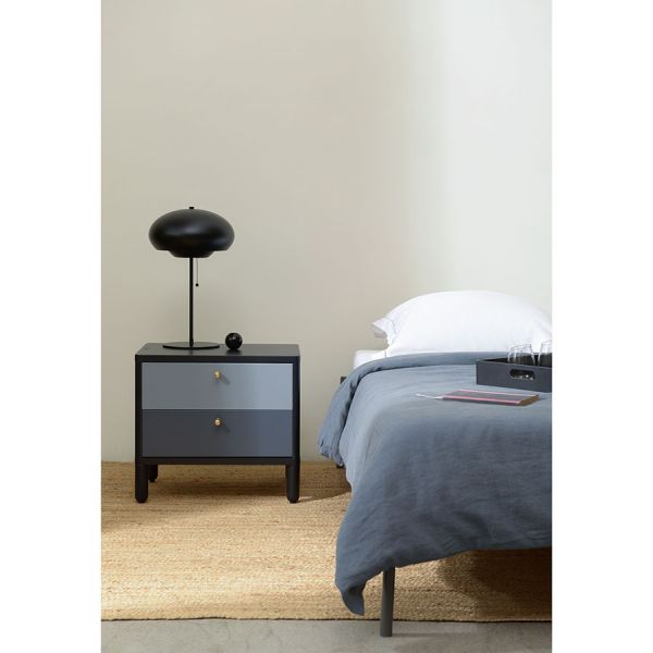 Тумба прикроватная saga hordur 55х40х50 см черная