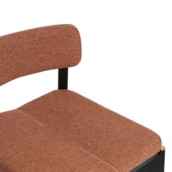 Стул барный aska, рогожка, черный/терракота Latitude