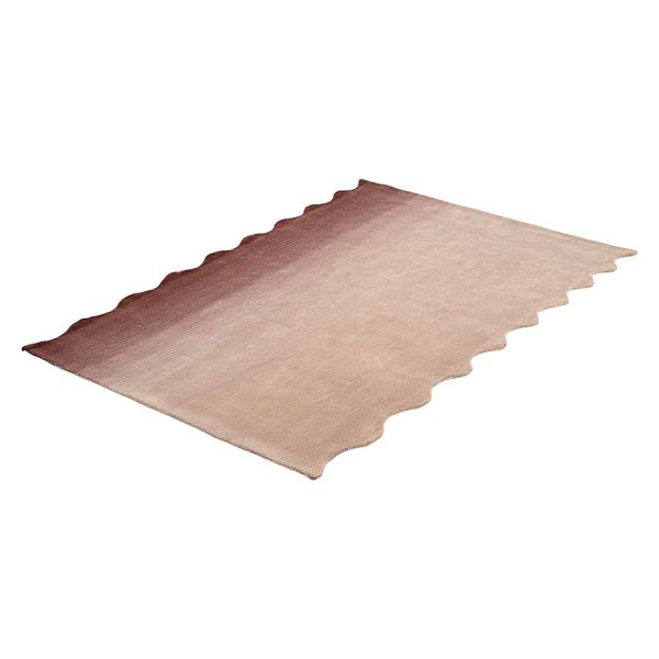 Ковер из шерсти over horizon 180x230 см цвета марсала из коллекции trendy ruffles Tkano