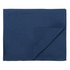 Дорожка на стол из стираного льна синего цвета из коллекции essential 45х150 см