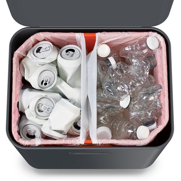 Контейнер для мусора с двумя баками Totem Max 60 л графит Joseph Joseph