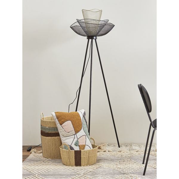 Торшер vinger, D53х153 см, черный/серый/белый Bergenson Bjorn