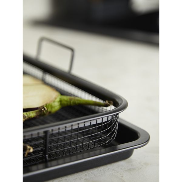 Противень для запекания с решеткой-гриль roast masters, 36х45 см, черный Liberty Jones