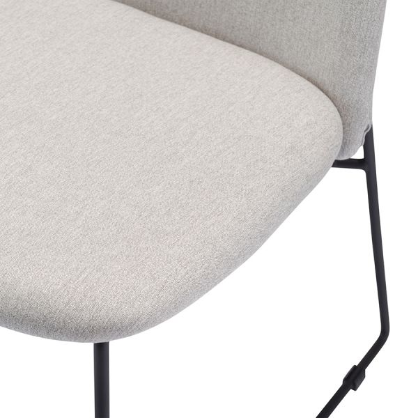 Стул niels рогожка светло-серый