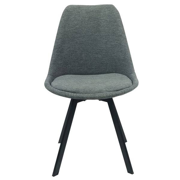 Стул pirel велюр серый