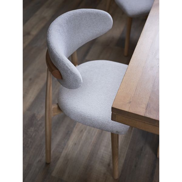 Стул stone, мягкий шенилл, кремовый Bergenson Bjorn