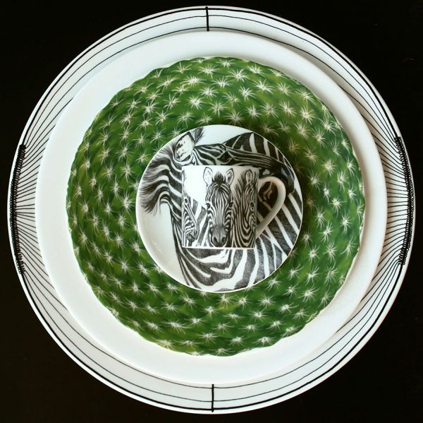 Тарелка десертная 23 см CACTUS TAITU