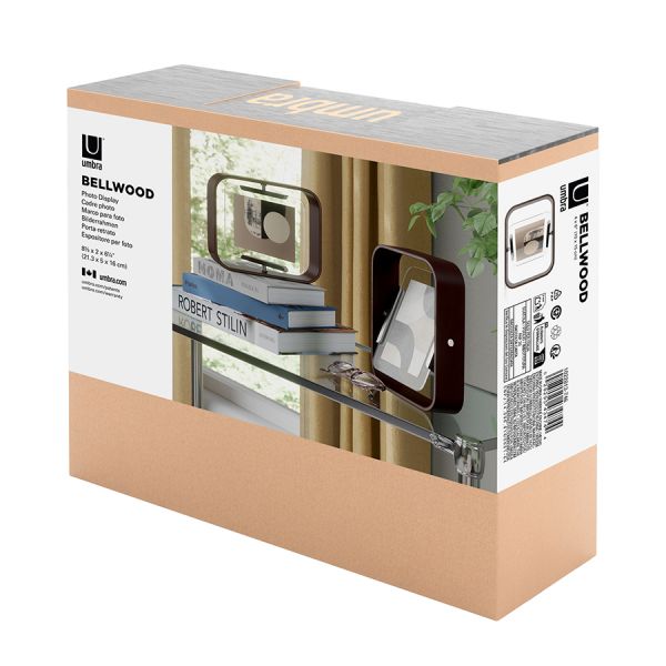 Фоторамка двусторонняя bellwood, 16х22 см, состаренный орех Umbra