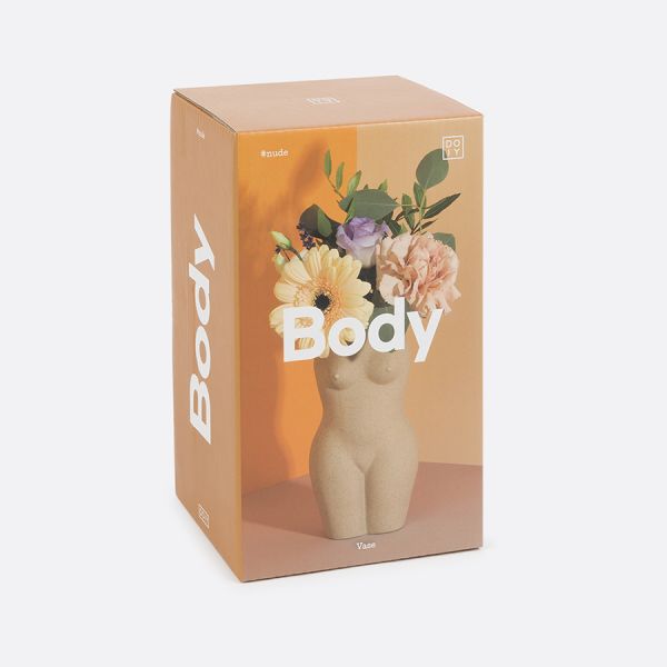 Ваза для цветов body, white, 18,8 см Doiy