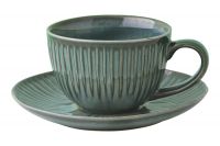 Чашка с блюдцем Gallery зелёная 0,25 л Easy Life 