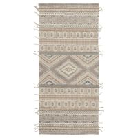 Ковер из хлопка шерсти и джута с геометрическим орнаментом из коллекции ethnic 70х160 см