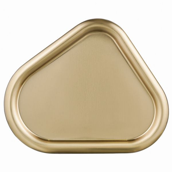 Подсвечник треугольный с титановым покрытием из коллекции edge, 21х17 см Tkano