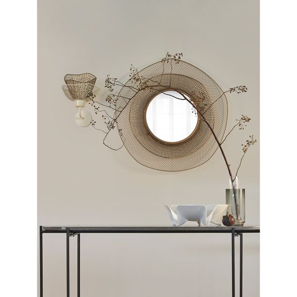 Светильник настенный vinger, 25х30х33 см, белый/золотой Bergenson Bjorn