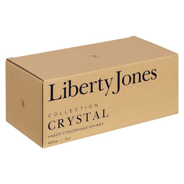 Набор стеклянных кружек crystal, 2 шт Liberty Jones