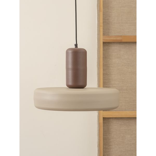 Светильник потолочный juko, D43х31 см, сливовый/бежевый Bergenson Bjorn