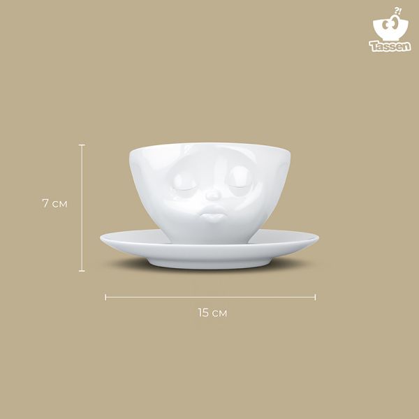 Чайная пара tassen kissing 200 мл белая