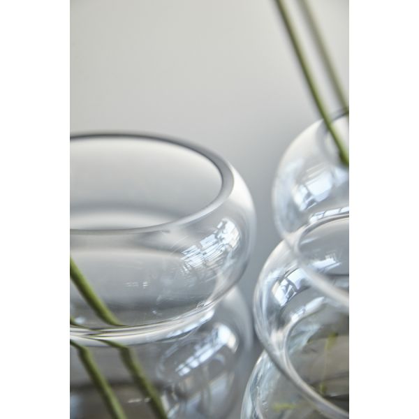 Ваза swell 22 см, прозрачная Bergenson Bjorn