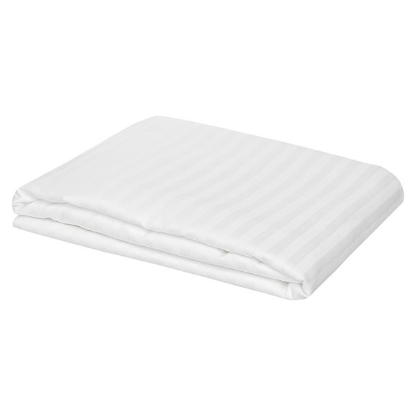 Простыня на резинке из страйп-сатина из коллекции essential, 160х200х30 см Tkano