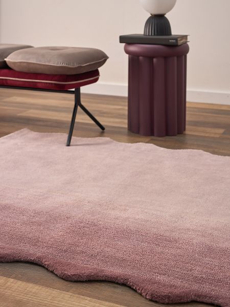 Ковер из шерсти over horizon 120x180 см цвета марсала из коллекции trendy ruffles Tkano